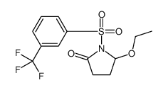 5-ethoxy-1-[3-(trifluoromethyl)phenyl]sulfonylpyrrolidin-2-one结构式