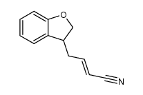 4-(2,3-dihydrobenzofuran-3-yl)but-2-enenitrile结构式
