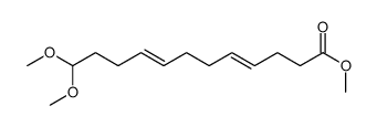 methyl 12,12-dimethoxydodeca-4,8-dienoate结构式