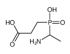 3-[1-aminoethyl(hydroxy)phosphoryl]propanoic acid Structure