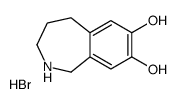 7,8-DIHYDROXY-2,3,4,5-TETRAHYDRO-2-BENZAZEPINE, HYDROBROMIDE结构式