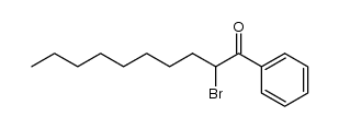 2-bromo-1-phenyl-nonan-1-one结构式