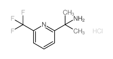 2-(6-(三氟甲基)吡啶-2-基)丙烷-2-胺盐酸盐结构式