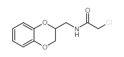 2-氯-N-(2,3-二氢-1,4-苯并二噁英-2-甲基)乙酰胺结构式