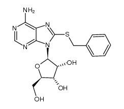 8-(benzylthio)adenosine结构式