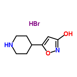 3-isoxazolol, 5-(4-piperidinyl)-, hydrobromide (1:1)结构式