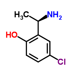 2-[(1R)-1-Aminoethyl]-4-chlorophenol Structure