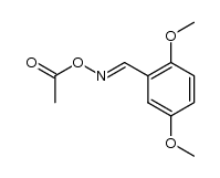 (E)-2,5-dimethoxybenzaldehyde O-acetyl oxime Structure