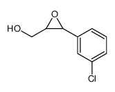 [3-(3-chlorophenyl)oxiran-2-yl]methanol结构式