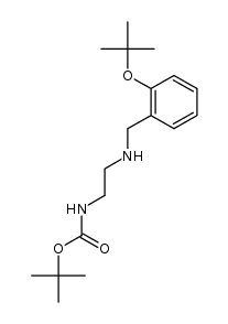 tert-butyl 2-(2-tert-butoxybenzylamino)ethylcarbamate Structure