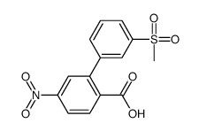 2-(3-methylsulfonylphenyl)-4-nitrobenzoic acid结构式