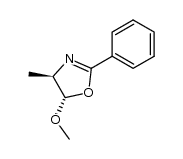 (4R,5S)-5-methoxy-4-methyl-2-phenyl-4,5-dihydrooxazole结构式