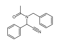 N-benzyl-N-[cyano(phenyl)methyl]acetamide结构式