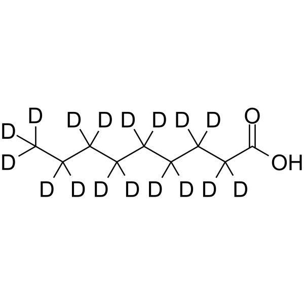 壬酸-D17结构式