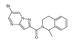 (6-bromopyrazolo[1,5-a]pyrimidin-2-yl)-[(1R)-1-methyl-3,4-dihydro-1H-isoquinolin-2-yl]methanone Structure
