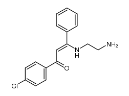(Z)-3-((2-aminoethyl)amino)-1-(4-chlorophenyl)-3-phenylprop-2-en-1-one Structure