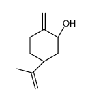 (1R,5S)-2-methylidene-5-prop-1-en-2-ylcyclohexan-1-ol结构式