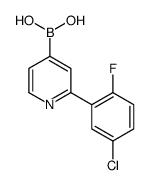 [2-(5-chloro-2-fluorophenyl)pyridin-4-yl]boronic acid Structure