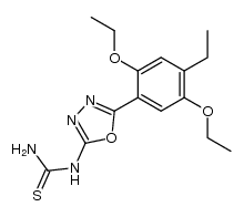 1-(5-(2,5-diethoxy-4-ethylphenyl)-1,3,4-oxadiazol-2-yl)thiourea Structure