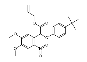 allyl 2-(4-(t-butyl)phenoxy)-2-(4,5-dimethoxy-2-nitrophenyl)acetate Structure
