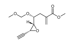 (R)-methyl 4-((2S,3R)-3-ethynyloxiran-2-yl)-4-(methoxymethoxy)-2-methylenebutanoate结构式