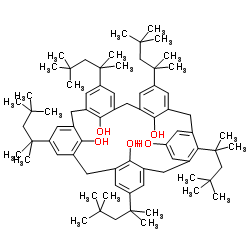 P-tert.-Octylcalix[5]arene Structure