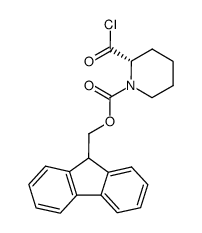 N-<(9-fluorenylmethoxy)carbonyl>-L-pipecolic acid chloride Structure