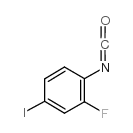2-fluoro-4-iodo-1-isocyanatobenzene Structure