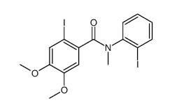 2-iodo-N-(2-iodophenyl)-4,5-dimethoxy-N-methylbenzamide Structure