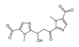 3-hydroxy-1,3-bis(1-methyl-5-nitroimidazol-2-yl)propan-1-one结构式