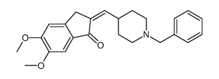 2-[(1-苄基-4-哌啶基)亚甲基]-5,6-二甲氧基-1-茚满酮结构式