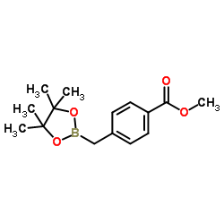 4-(甲氧羰基)苄基硼酸频哪醇酯结构式