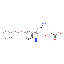 5-Nonyloxytryptamine oxalate Structure