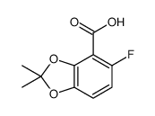 5-fluoro-2,2-dimethyl-1,3-benzodioxole-4-carboxylic acid结构式