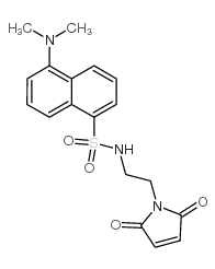 N-[2-(丹磺酰氨)乙基]马来酰亚胺结构式