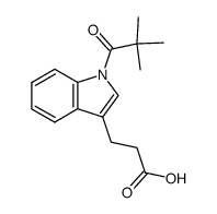 3-(1'-pivaloyl-3-indolyl)propionic acid Structure