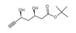 t-butyl (3R,5S)-3,5-dihydroxy-6-heptynoate Structure
