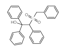 Benzeneethanol, a,a-diphenyl-b-[(phenylmethyl)sulfonyl]- Structure