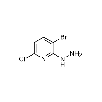 3-溴-6-氯-2-肼基吡啶结构式