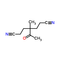 3-乙酰基-3-甲基戊烷二腈结构式