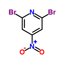 2,6-二溴-4-硝基吡啶结构式