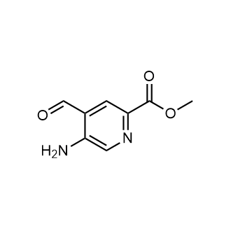5-氨基-4-甲酰基吡啶甲酸甲酯结构式
