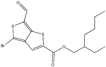 2-ethylhexyl 4-bromo-6-formylthieno[3,4-b]thiophene-2-carboxylate structure