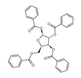 Tetra-O-benzoyl-β-D-xylofuranose结构式
