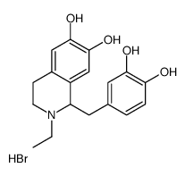 1-[(3,4-dihydroxyphenyl)methyl]-2-ethyl-3,4-dihydro-1H-isoquinoline-6,7-diol,hydrobromide Structure