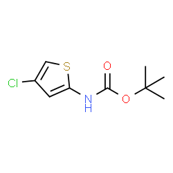 tert-Butyl (4-chlorothiophen-2-yl)carbamate Structure