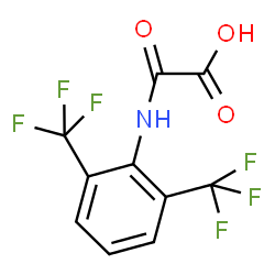 2-((2,6-二(三氟甲基)苯基)氨基)-2-氧亚基乙酸结构式