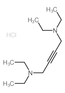 2-Butyne-1,4-diamine,N1,N1,N4,N4-tetraethyl-, hydrochloride (1:1) Structure