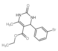 4-(3-溴苯基)-6-甲基-2-氧代-1,2,3,4-四氢嘧啶-5-羧酸叔丁酯结构式