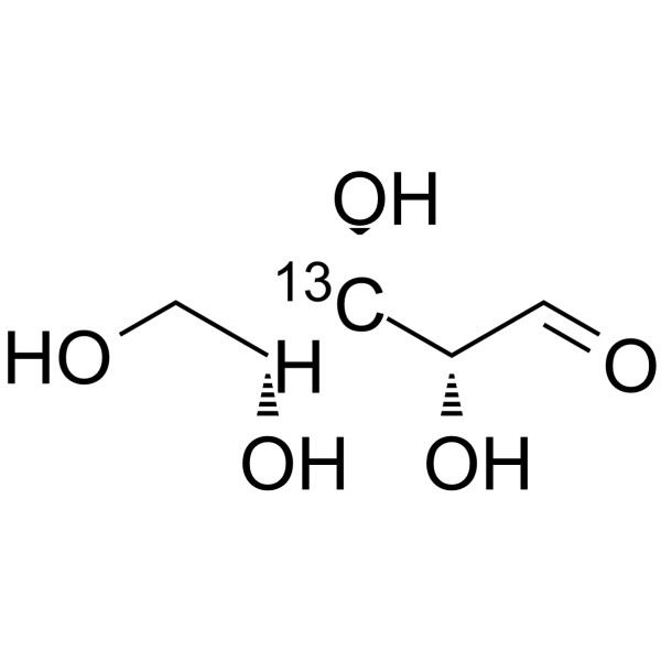 D-(-)-核糖 13C-2结构式